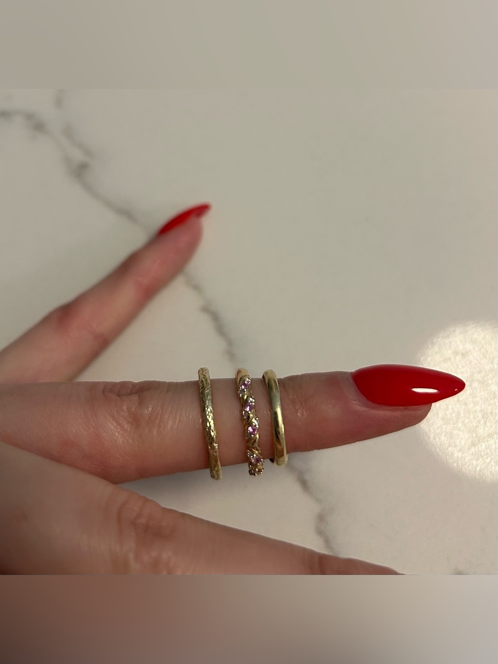 Sofia Zakia Saturn’s Garland Ring, Rose Gold, Size 5 - Picture 9 of 10